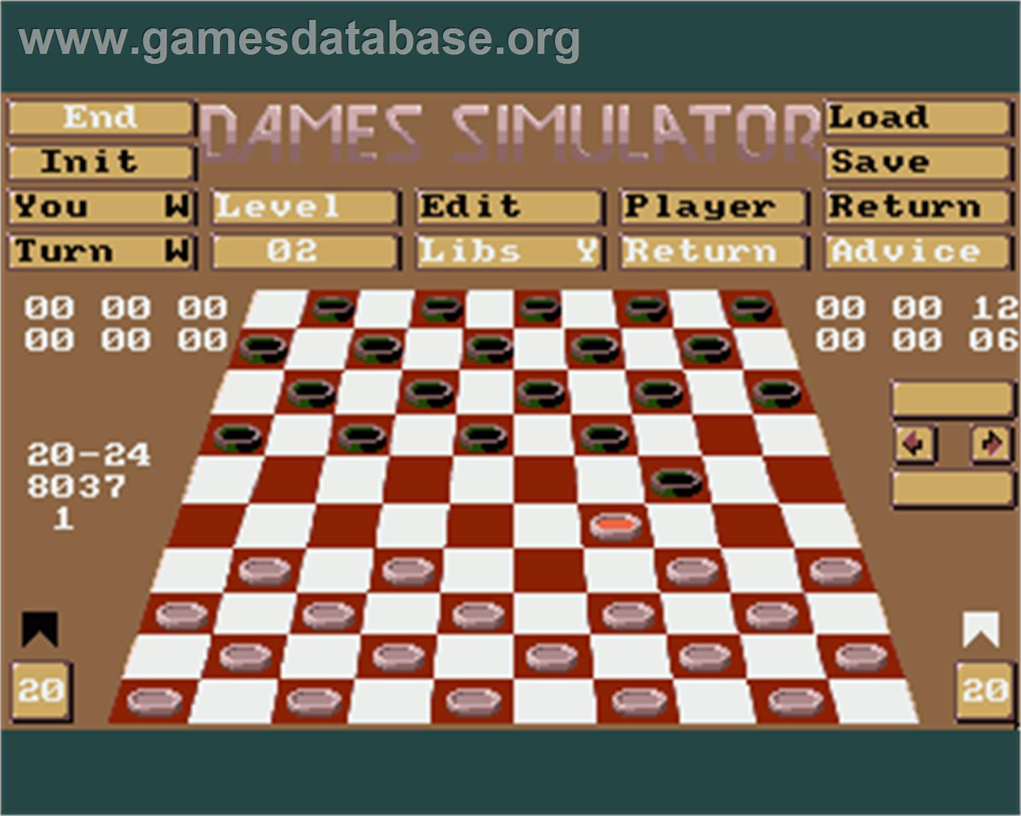 Dames Simulator - Commodore Amiga - Artwork - In Game