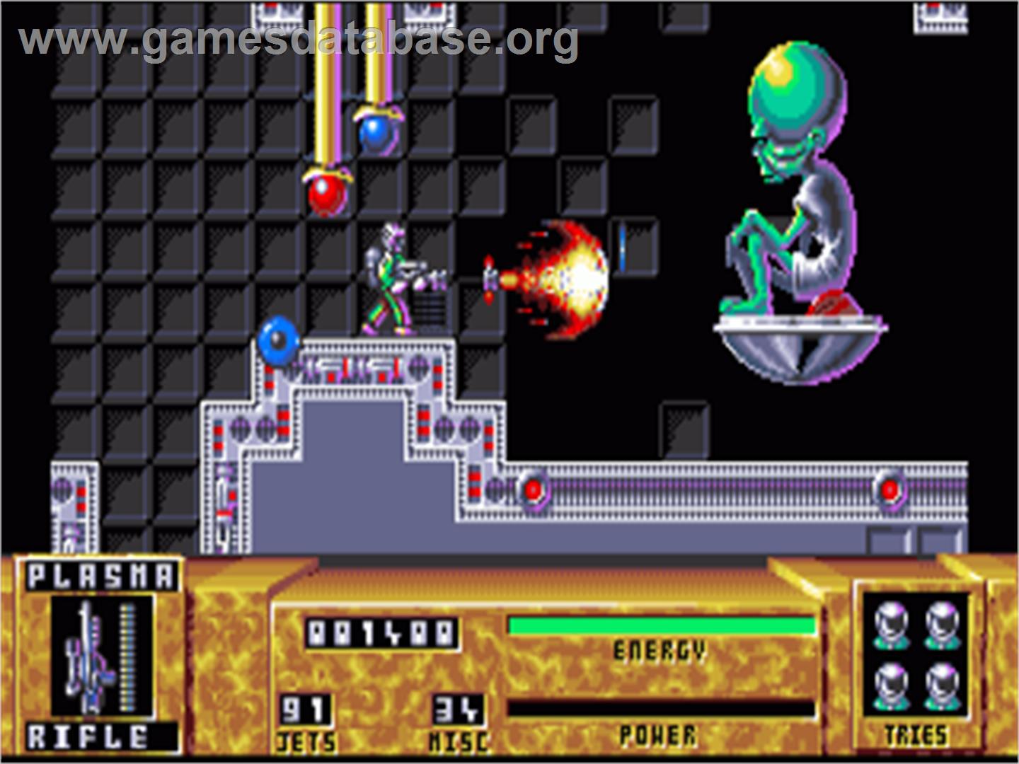 Dan Dare 3: The Escape - Commodore Amiga - Artwork - In Game