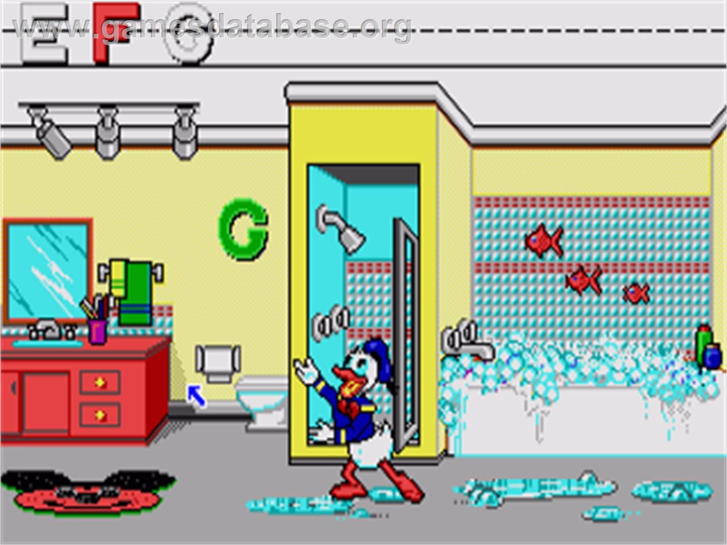 Donald's Alphabet Chase - Commodore Amiga - Artwork - In Game
