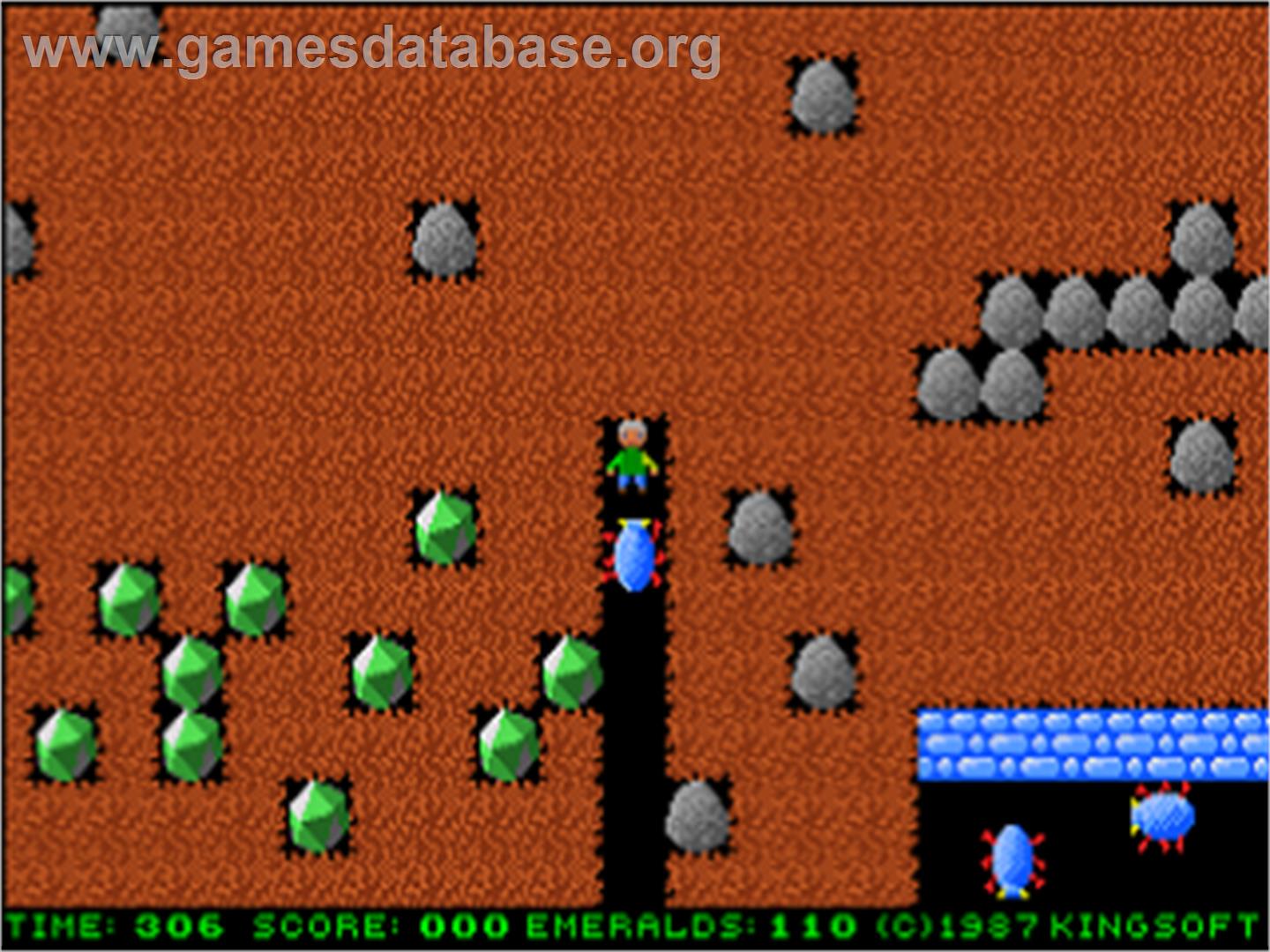 Emerald Mine 2 - Commodore Amiga - Artwork - In Game
