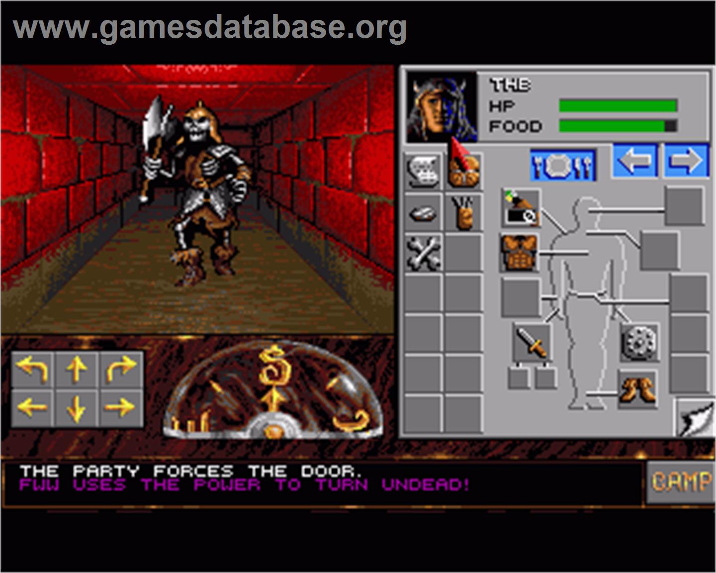Eye of the Beholder II: The Legend of Darkmoon - Commodore Amiga - Artwork - In Game
