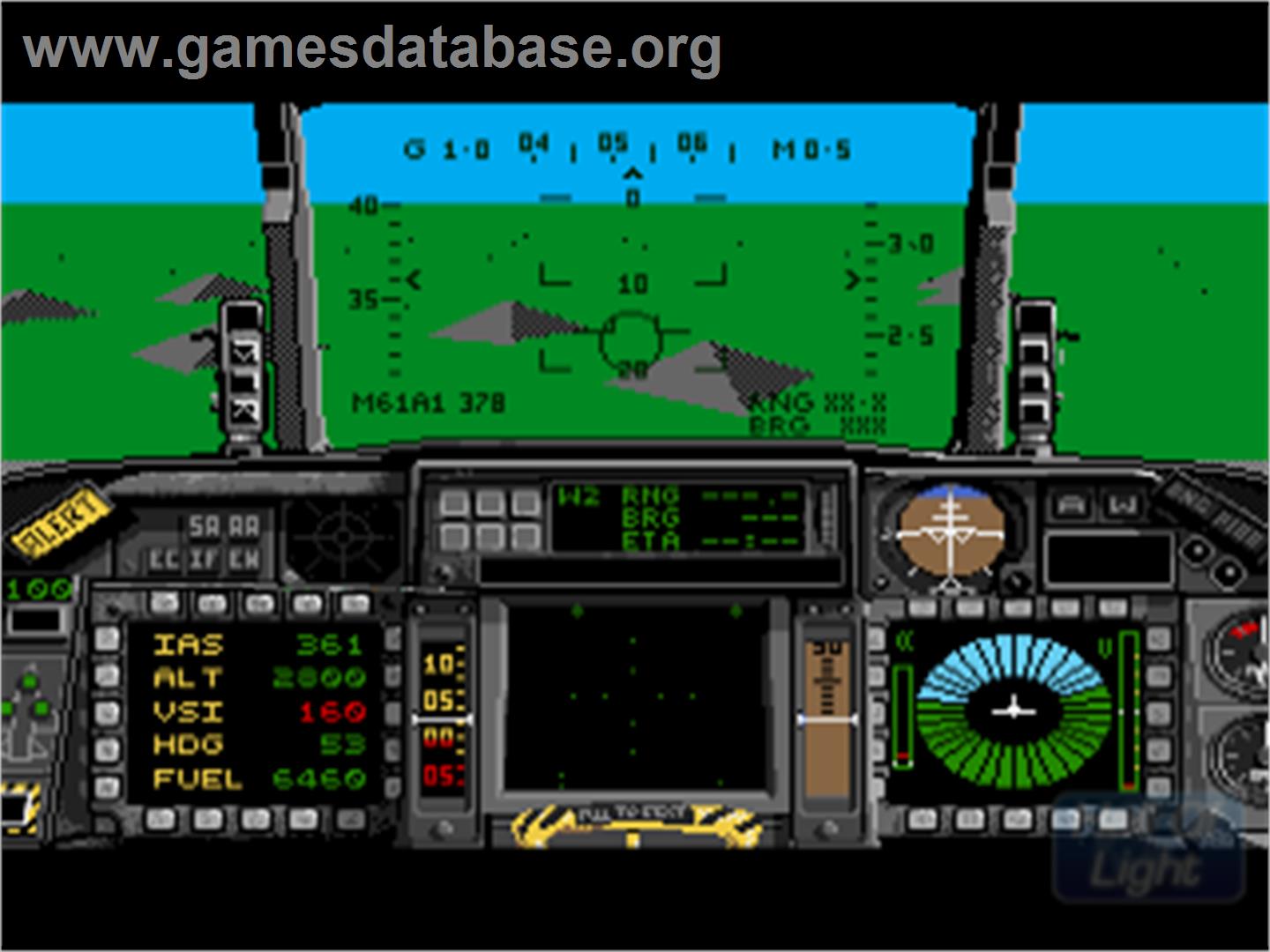 F-16 Combat Pilot - Commodore Amiga - Artwork - In Game