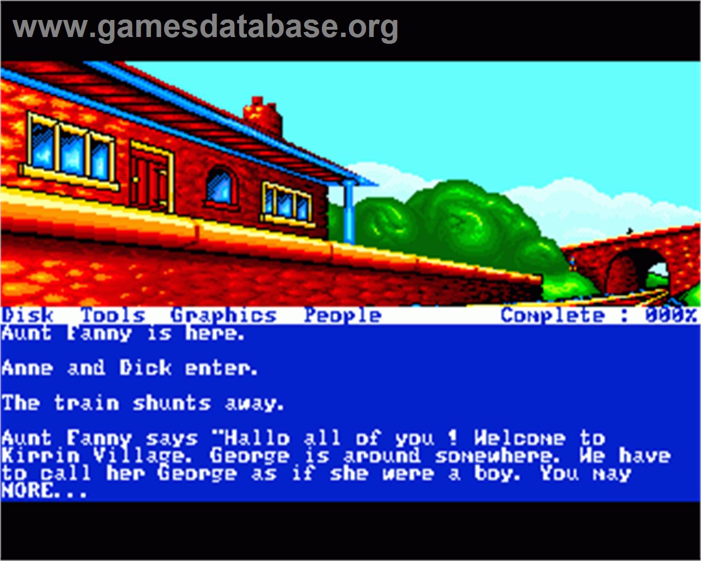 Famous Five: Five on a Treasure Island - Commodore Amiga - Artwork - In Game