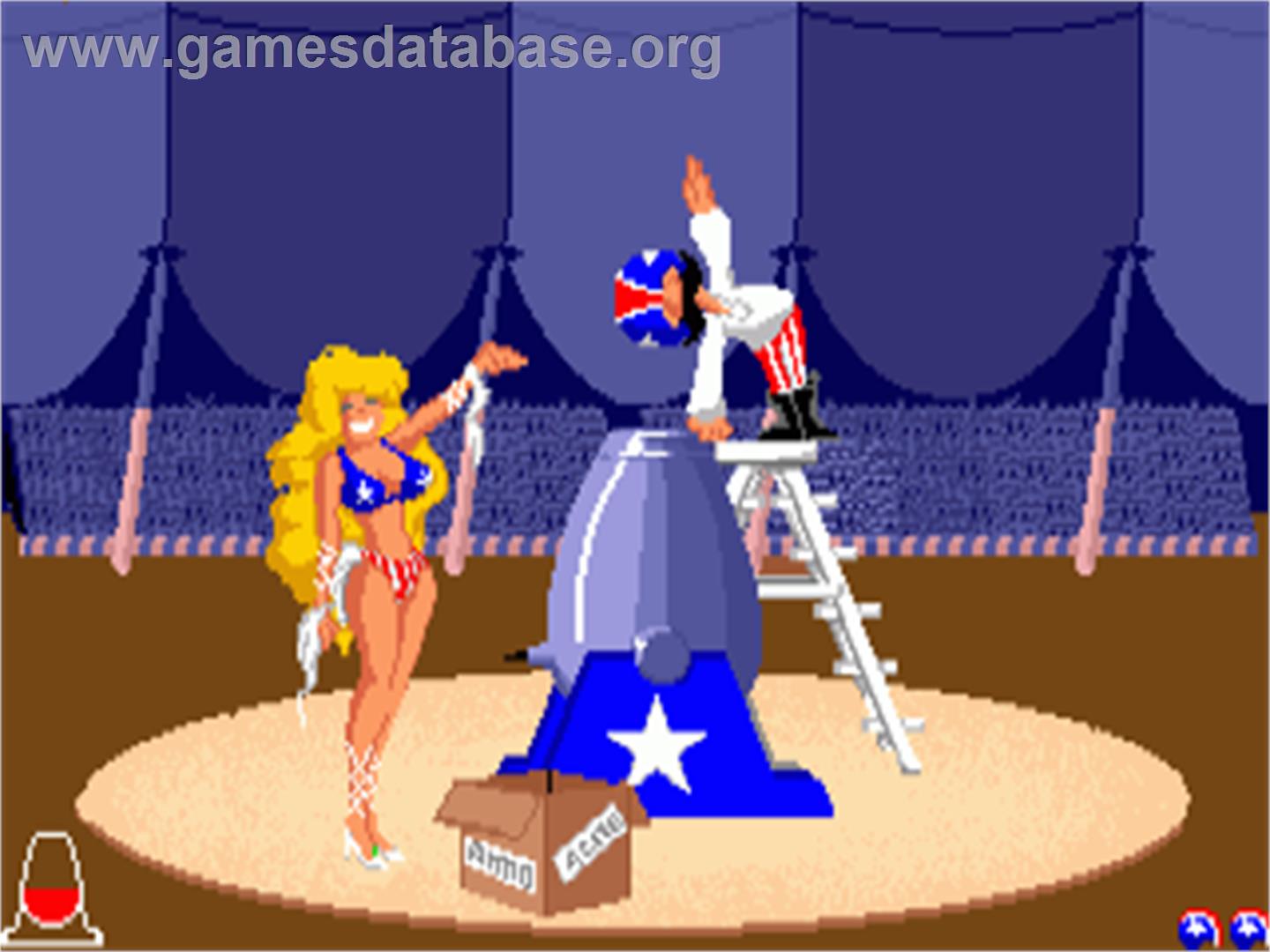Fiendish Freddy's Big Top O' Fun - Commodore Amiga - Artwork - In Game