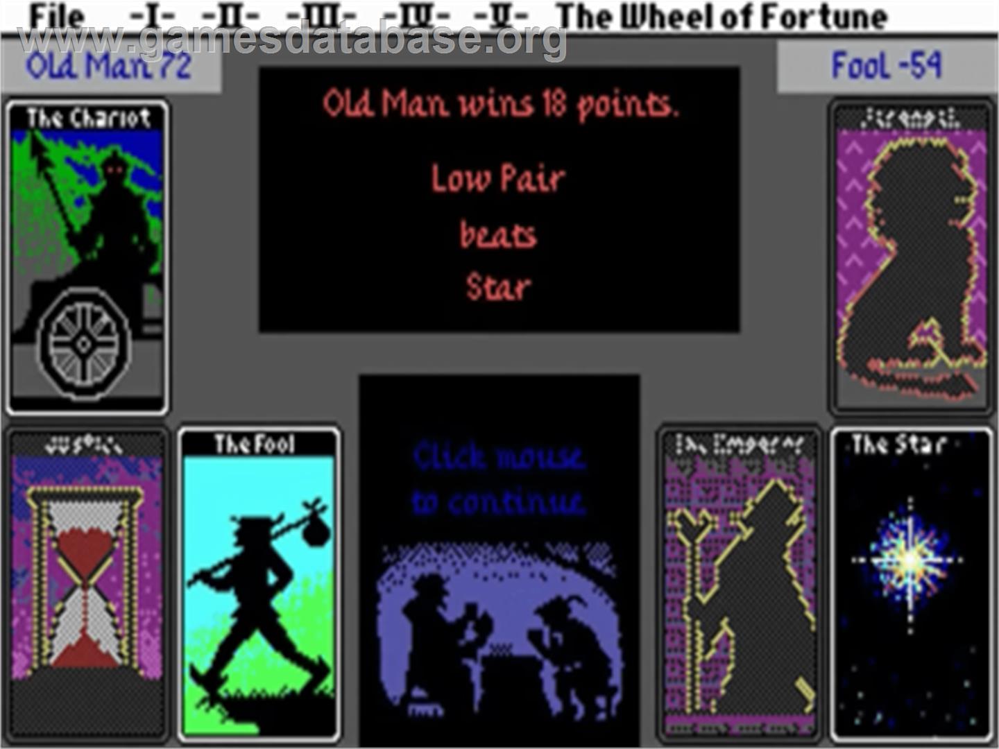 Fool's Errand, The - Commodore Amiga - Artwork - In Game