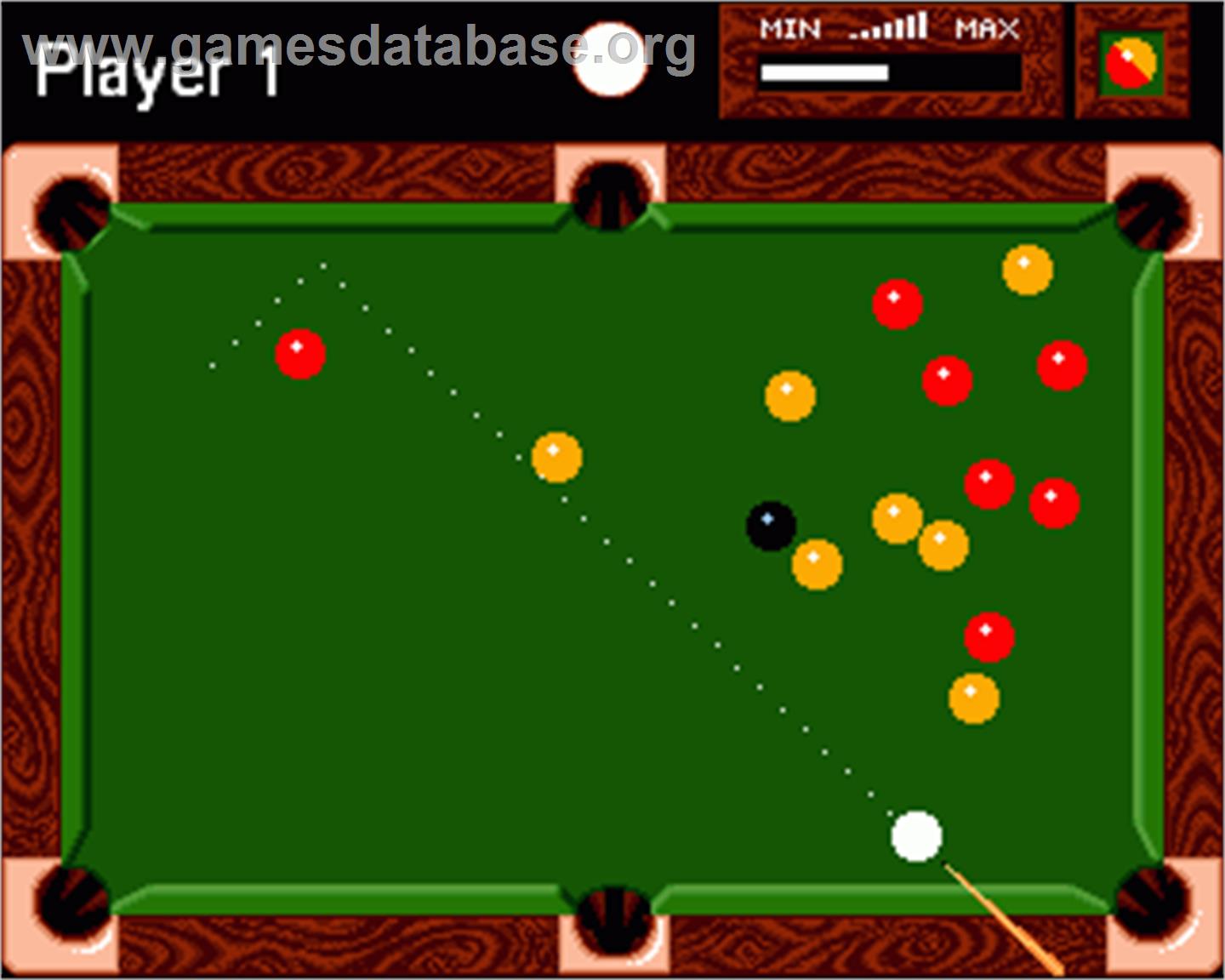 Friday Night Pool - Commodore Amiga - Artwork - In Game