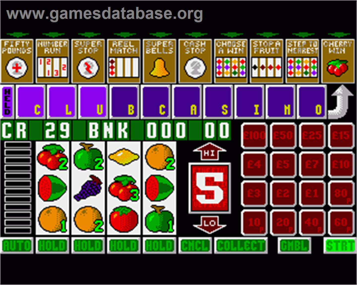 Fruit Machine - Commodore Amiga - Artwork - In Game