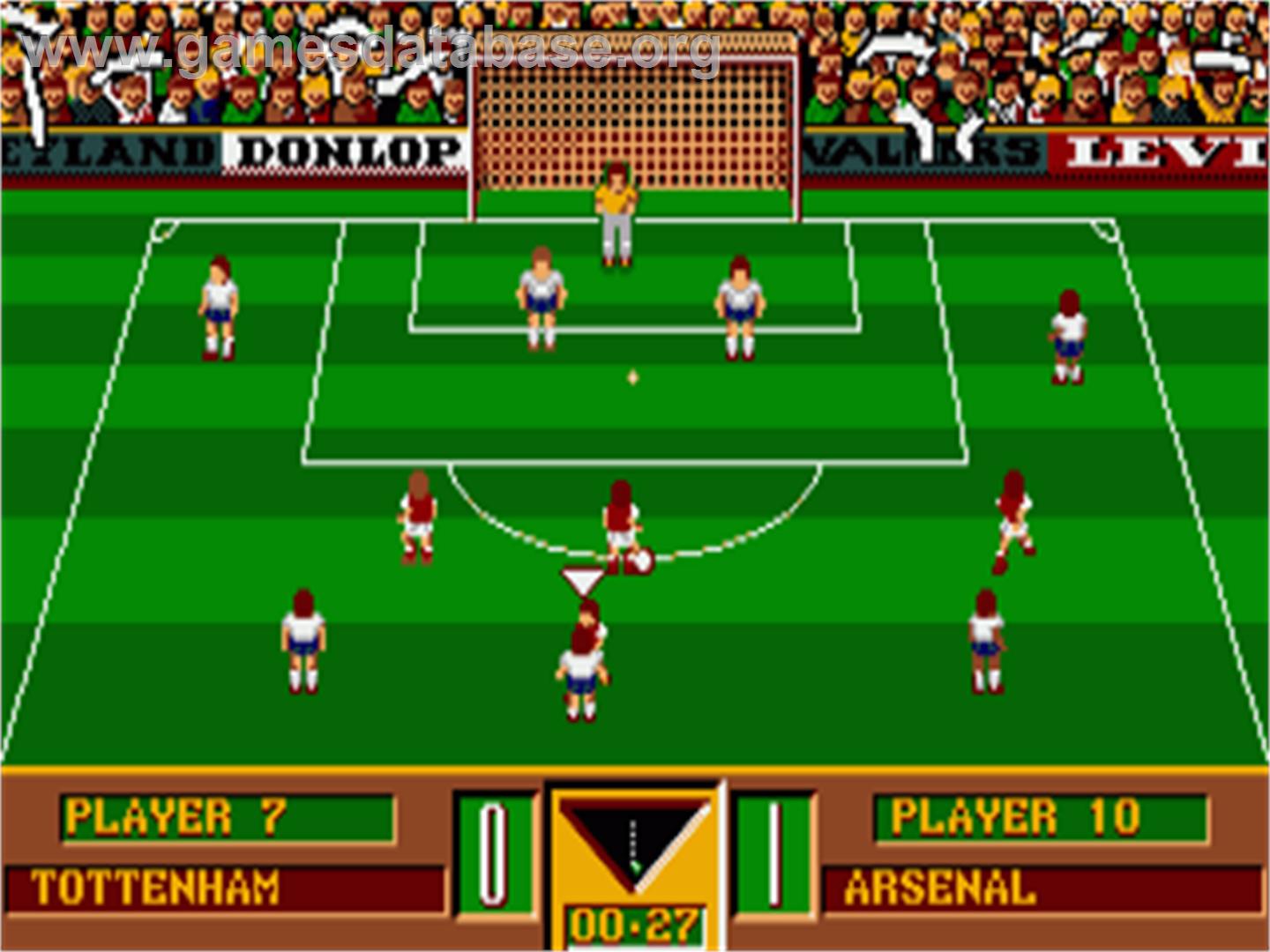 Gazza's Super Soccer - Commodore Amiga - Artwork - In Game
