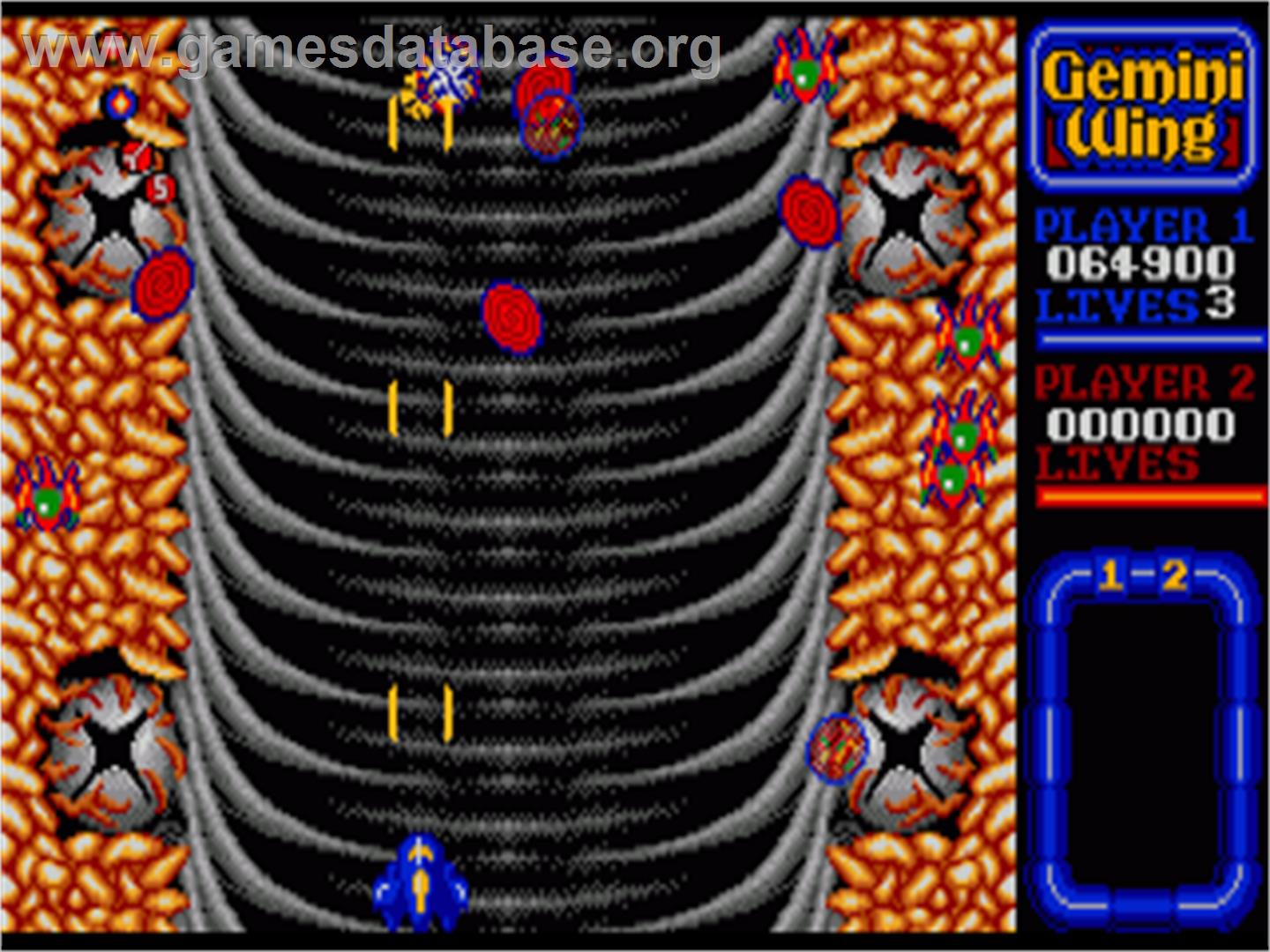 Gemini Wing - Commodore Amiga - Artwork - In Game