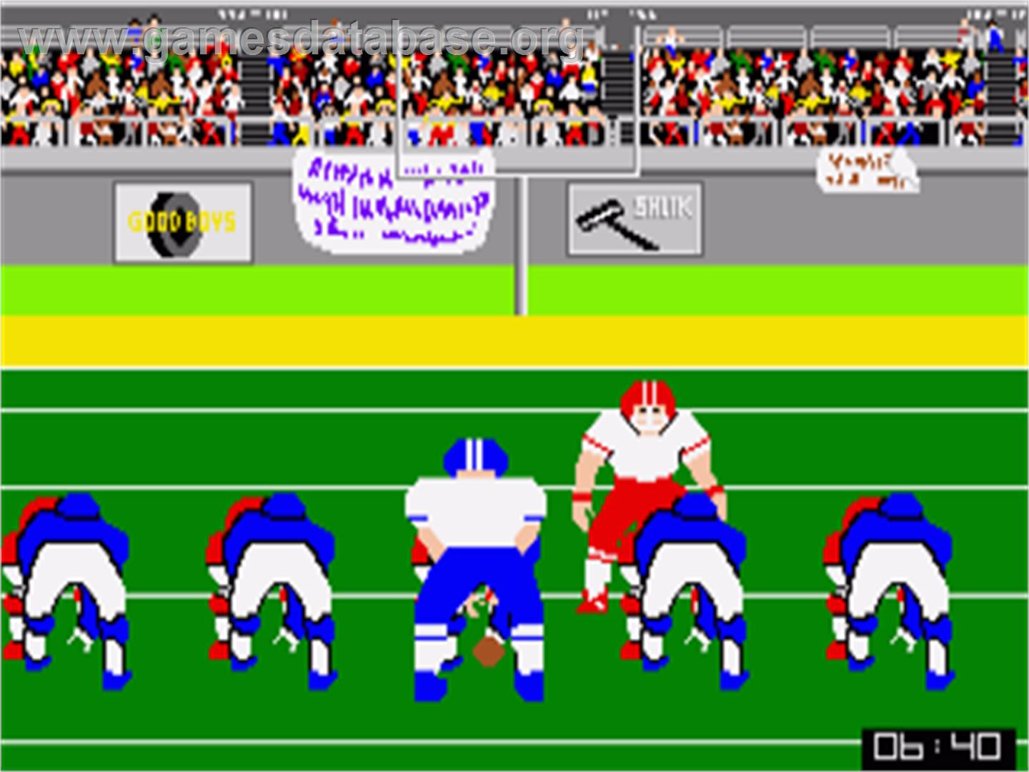 Gfl Championship Football - Commodore Amiga - Artwork - In Game