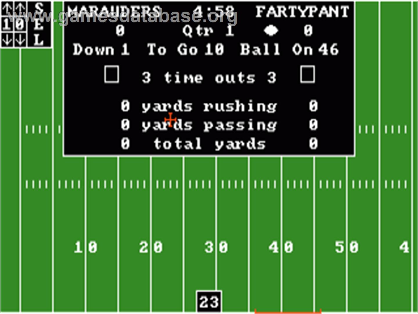 Gridiron! - Commodore Amiga - Artwork - In Game