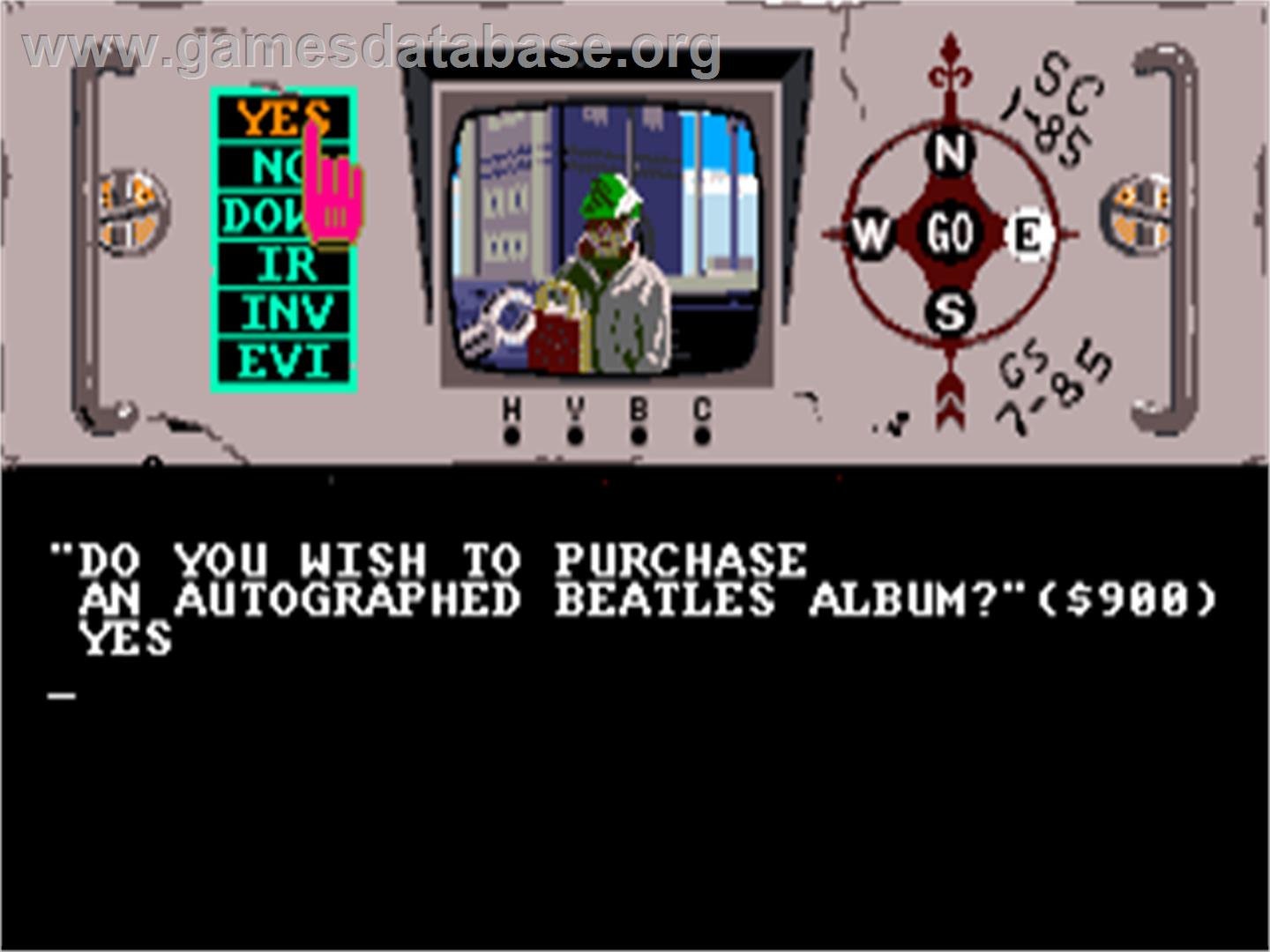 Hacker - Commodore Amiga - Artwork - In Game