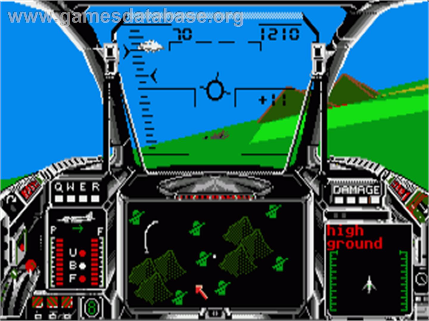 Harrier Combat Simulator - Commodore Amiga - Artwork - In Game