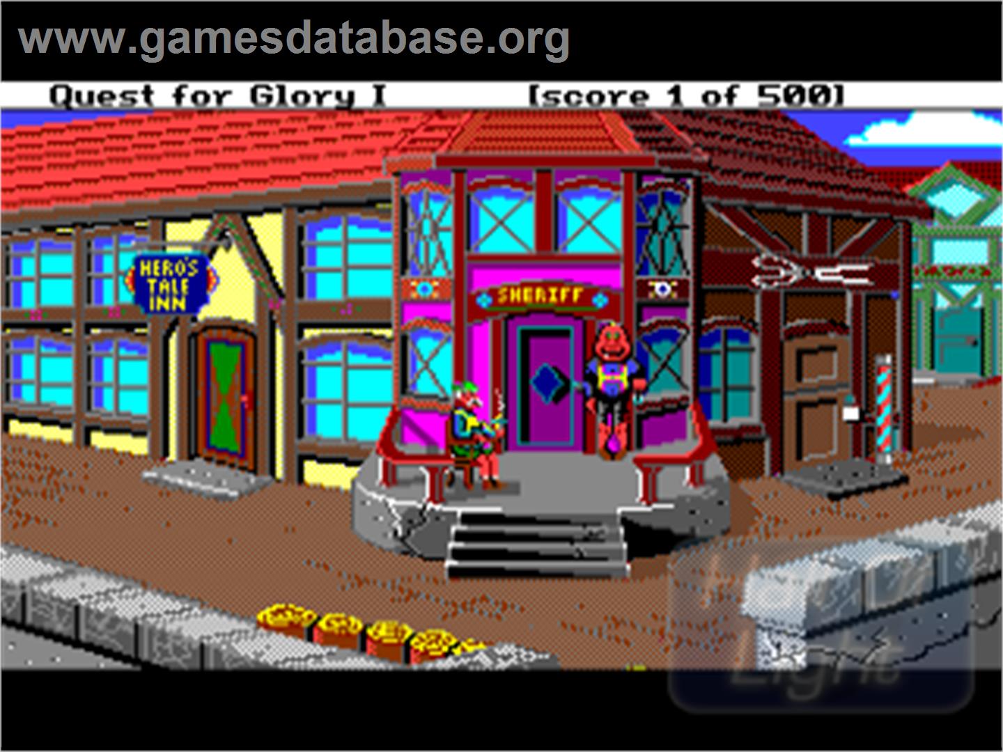 Hero's Quest: So You Want To Be A Hero - Commodore Amiga - Artwork - In Game