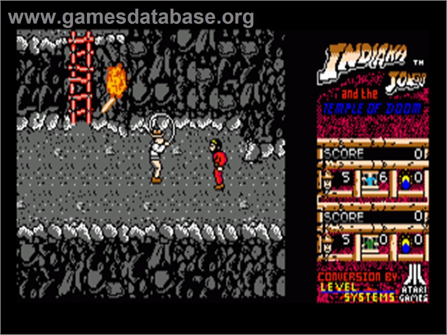 Indiana Jones And The Temple Of Doom - Commodore Amiga - Artwork - In Game
