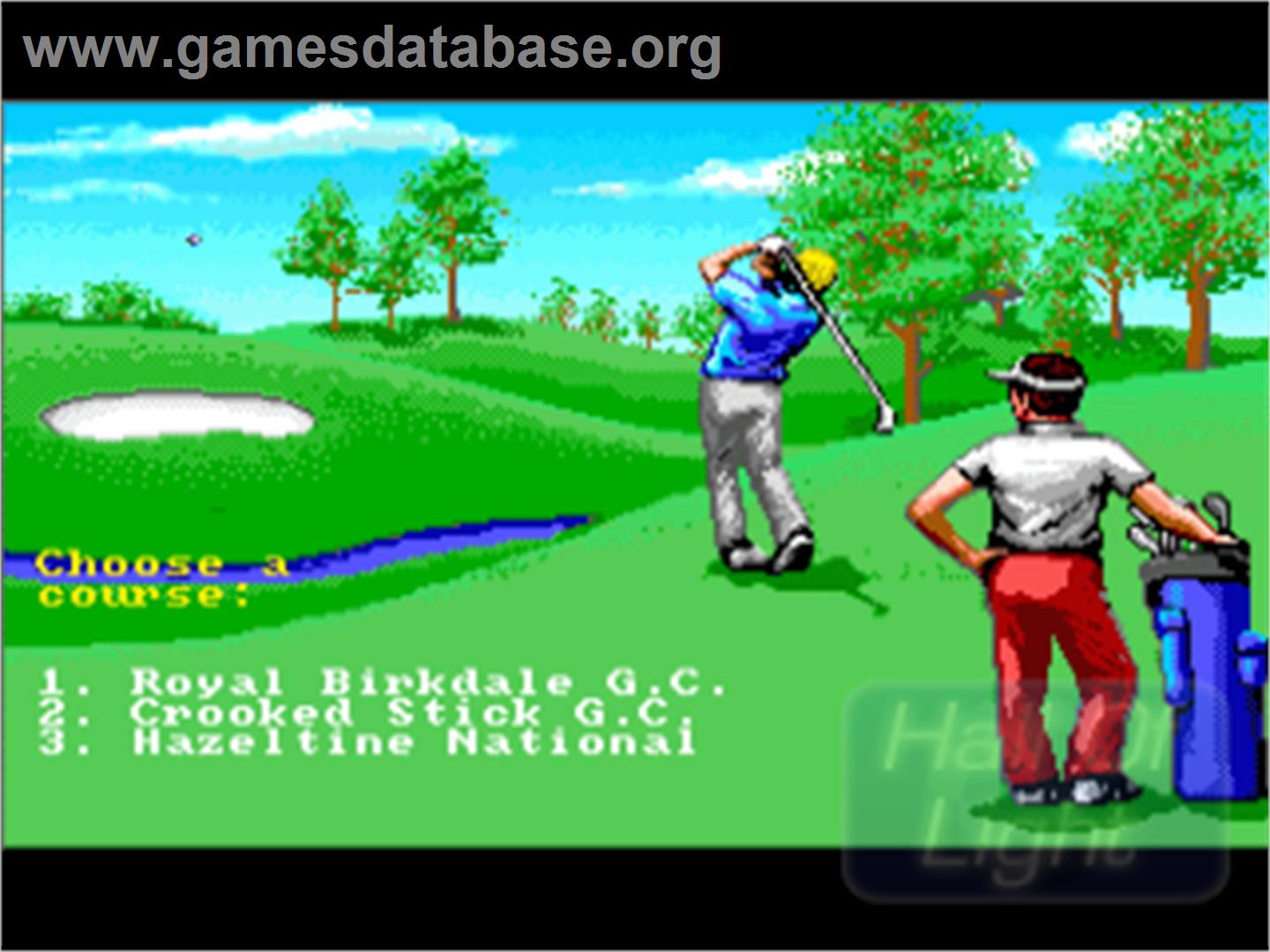 Jack Nicklaus - The Major Championship Courses Of 1989 - Commodore Amiga - Artwork - In Game