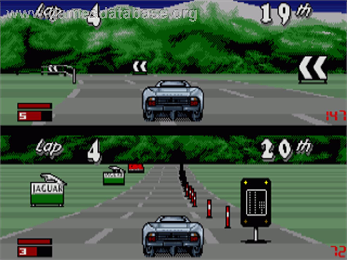 Jaguar XJ220 - Commodore Amiga - Artwork - In Game