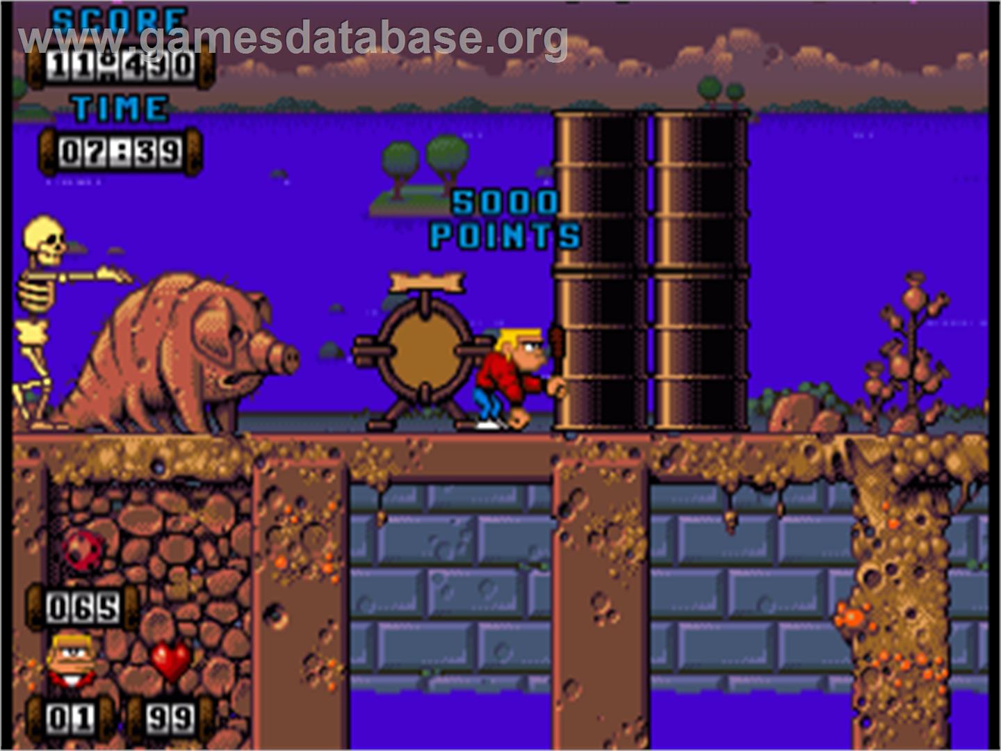 Kid Chaos - Commodore Amiga - Artwork - In Game