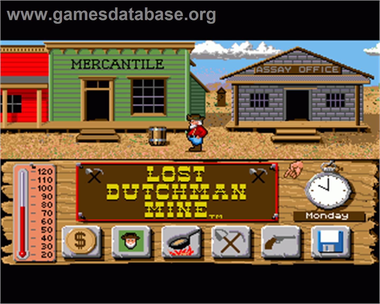 Lost Dutchman Mine - Commodore Amiga - Artwork - In Game