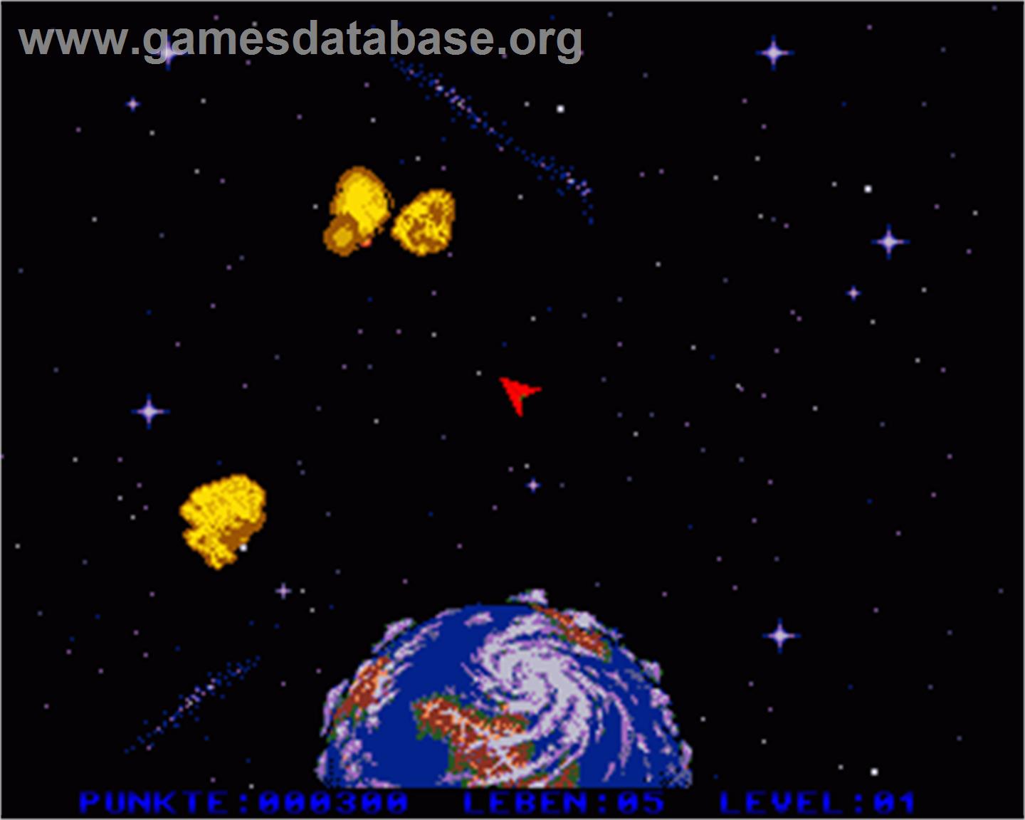 Meteors - Commodore Amiga - Artwork - In Game