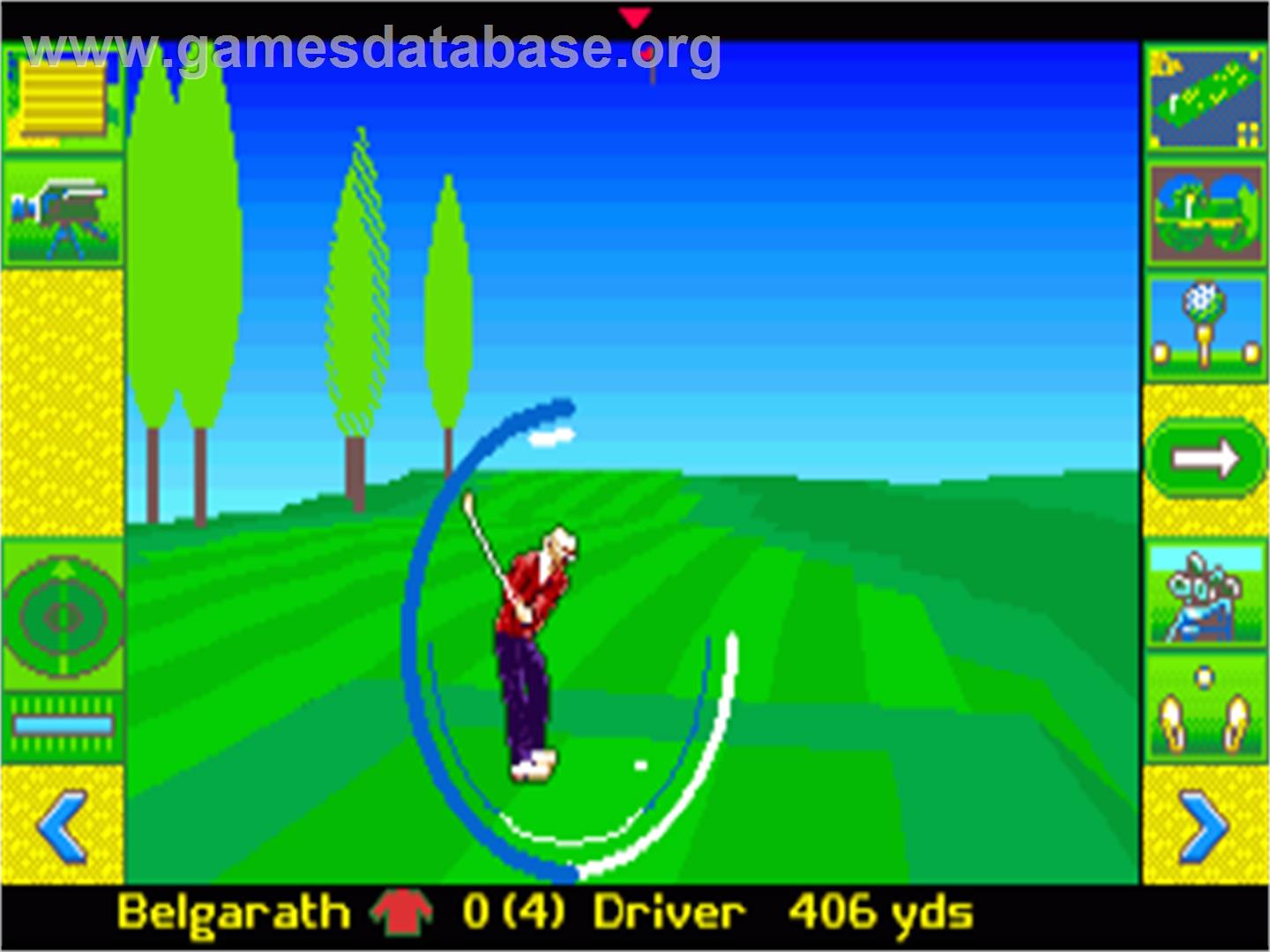 Microprose Golf - Commodore Amiga - Artwork - In Game
