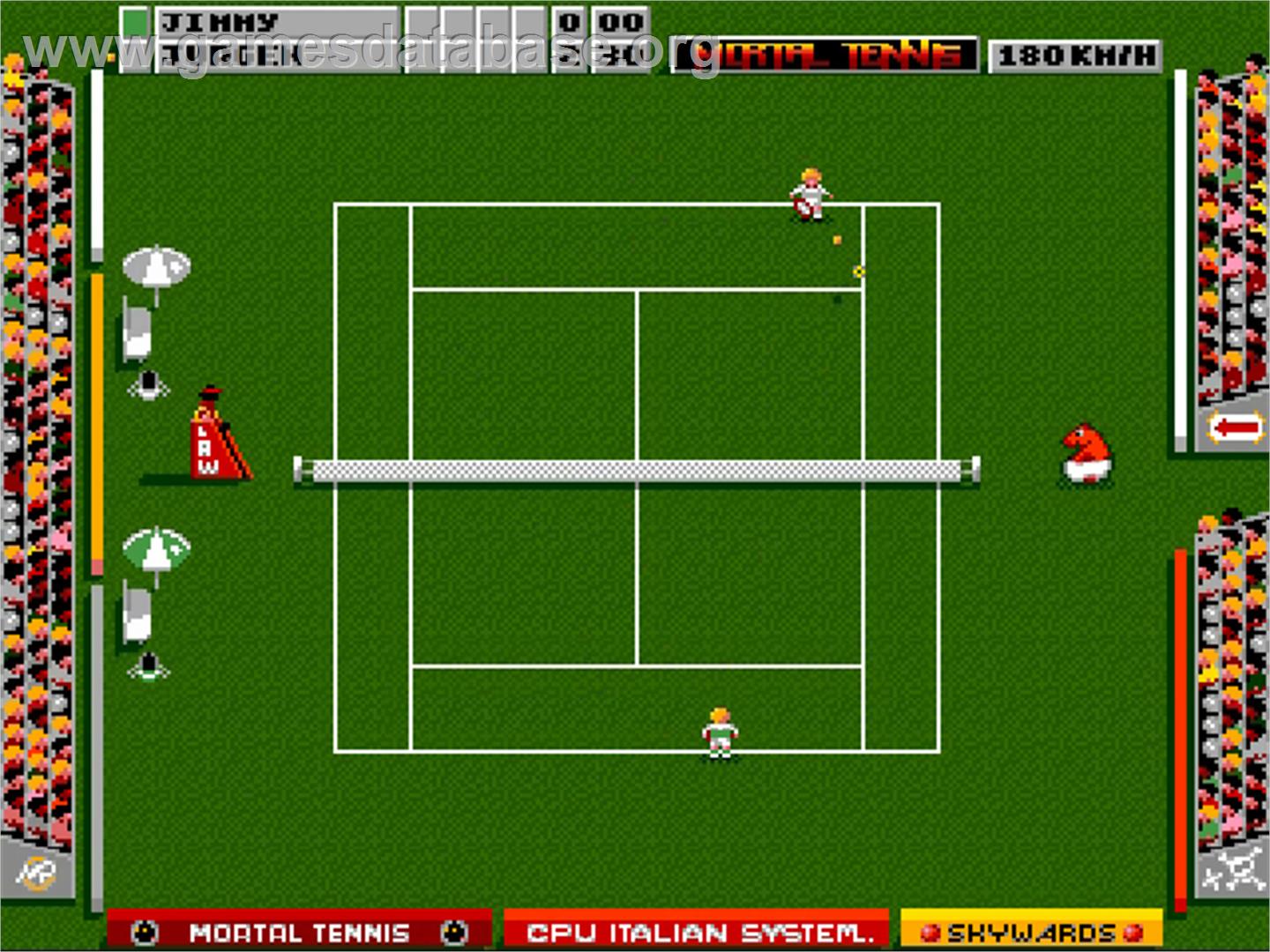 Mikro Mortal Tennis - Commodore Amiga - Artwork - In Game