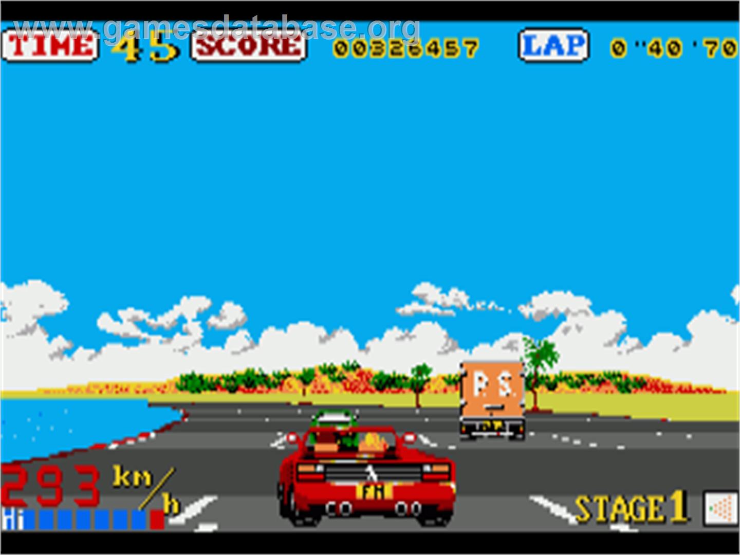 Out Run - Commodore Amiga - Artwork - In Game