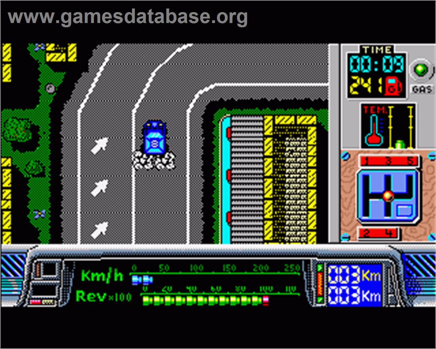 Paris-Dakar - Commodore Amiga - Artwork - In Game