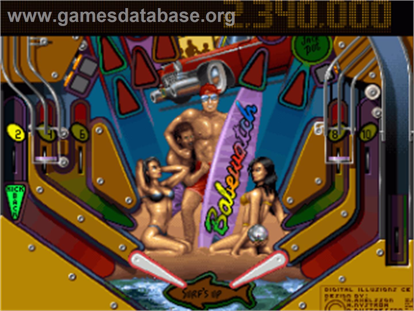 Pinball Illusions - Commodore Amiga - Artwork - In Game