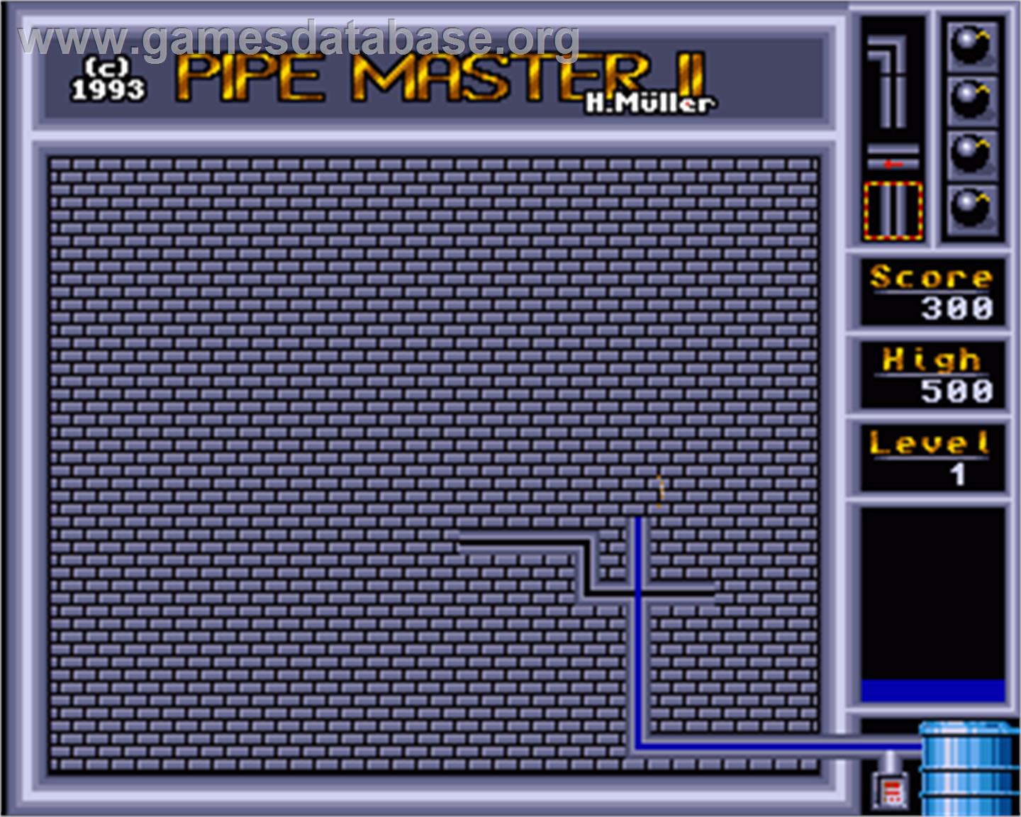 Pipe Master 2 - Commodore Amiga - Artwork - In Game