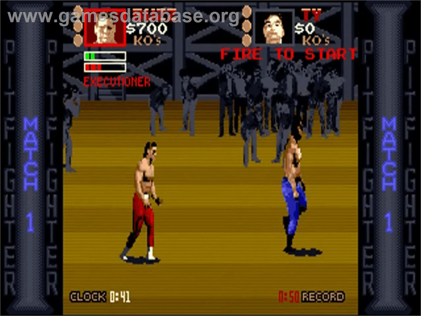 Pit-fighter - Commodore Amiga - Artwork - In Game