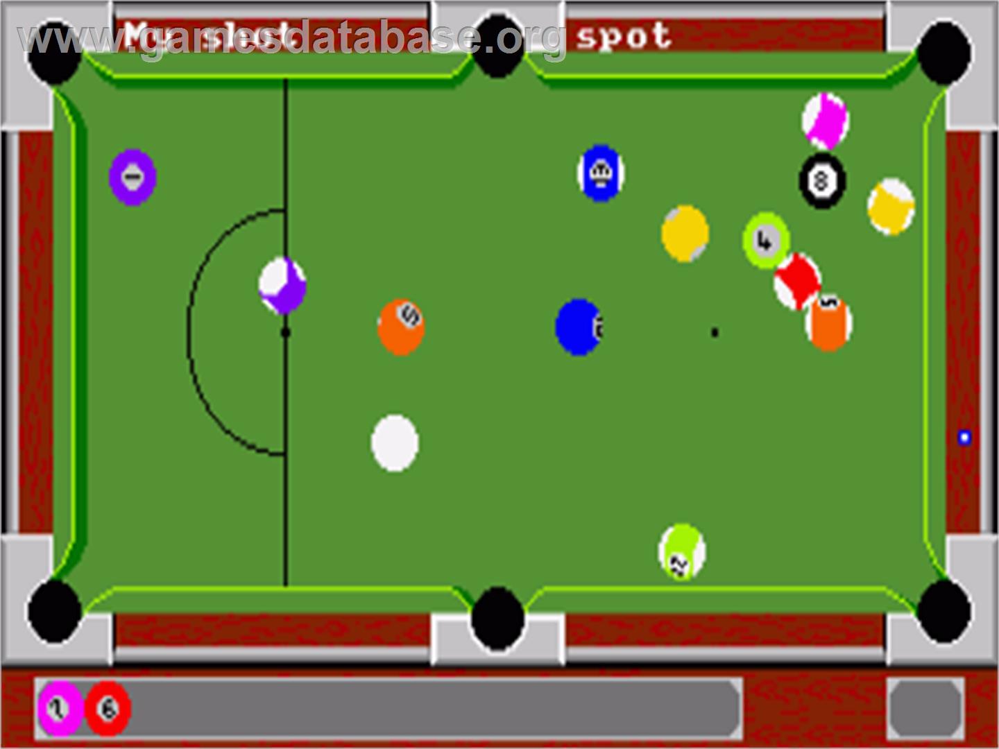 Pool - Commodore Amiga - Artwork - In Game