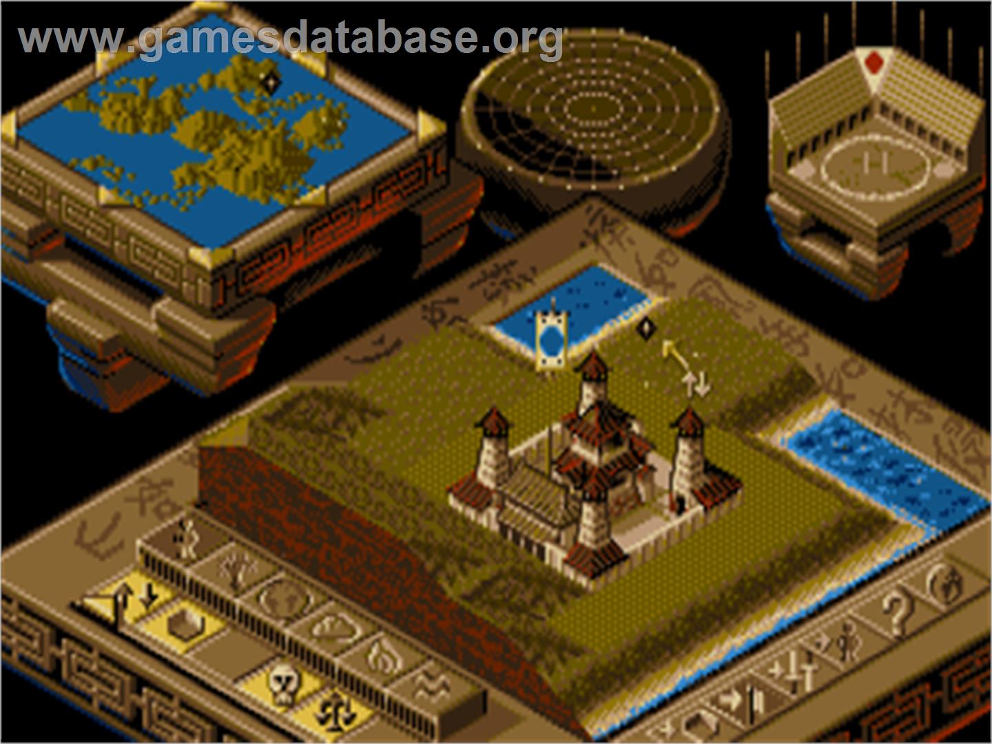Populous 2 - Trials Of The Olympian Gods - Commodore Amiga - Artwork - In Game