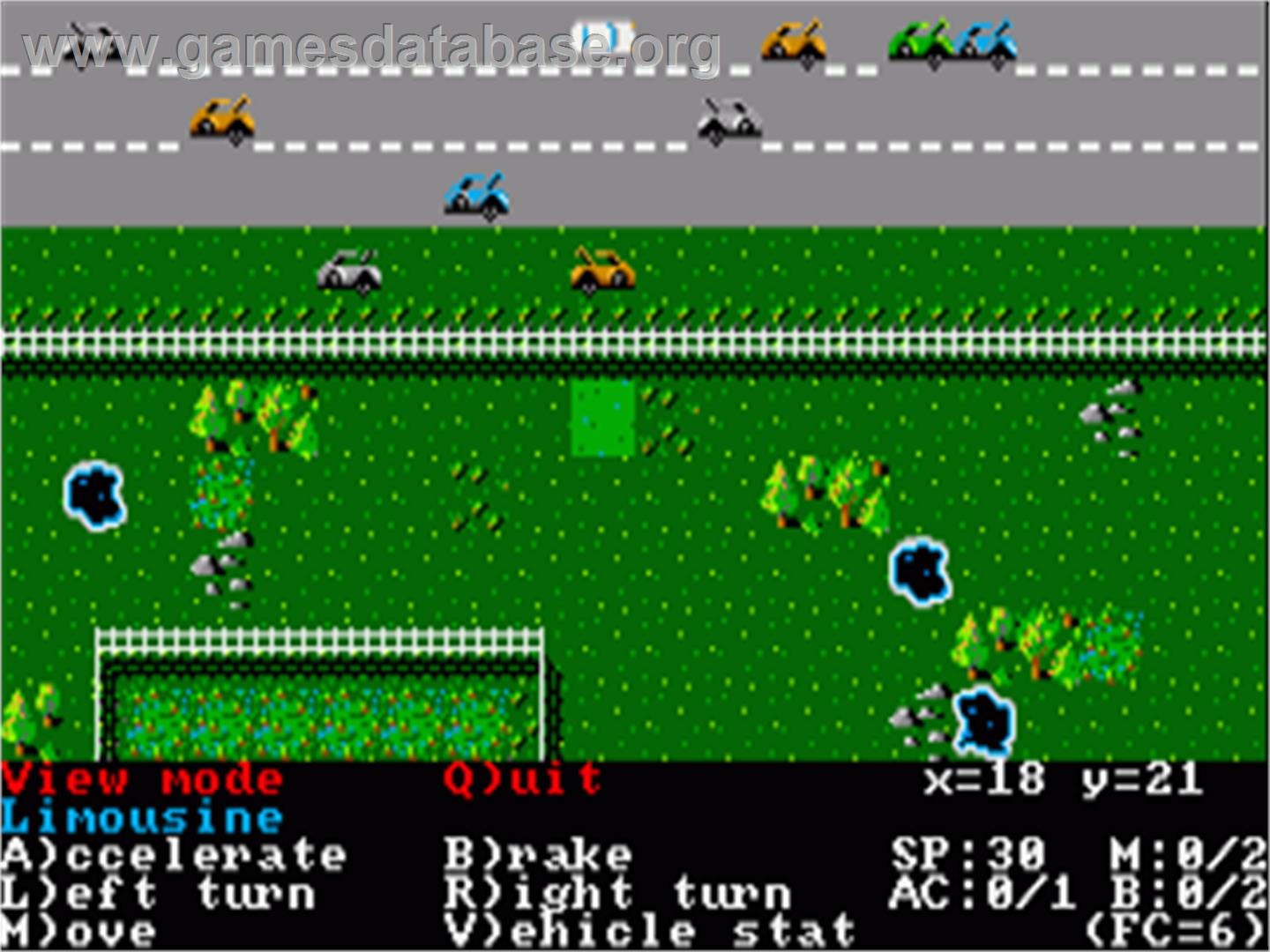 Roadwar Europa - Commodore Amiga - Artwork - In Game