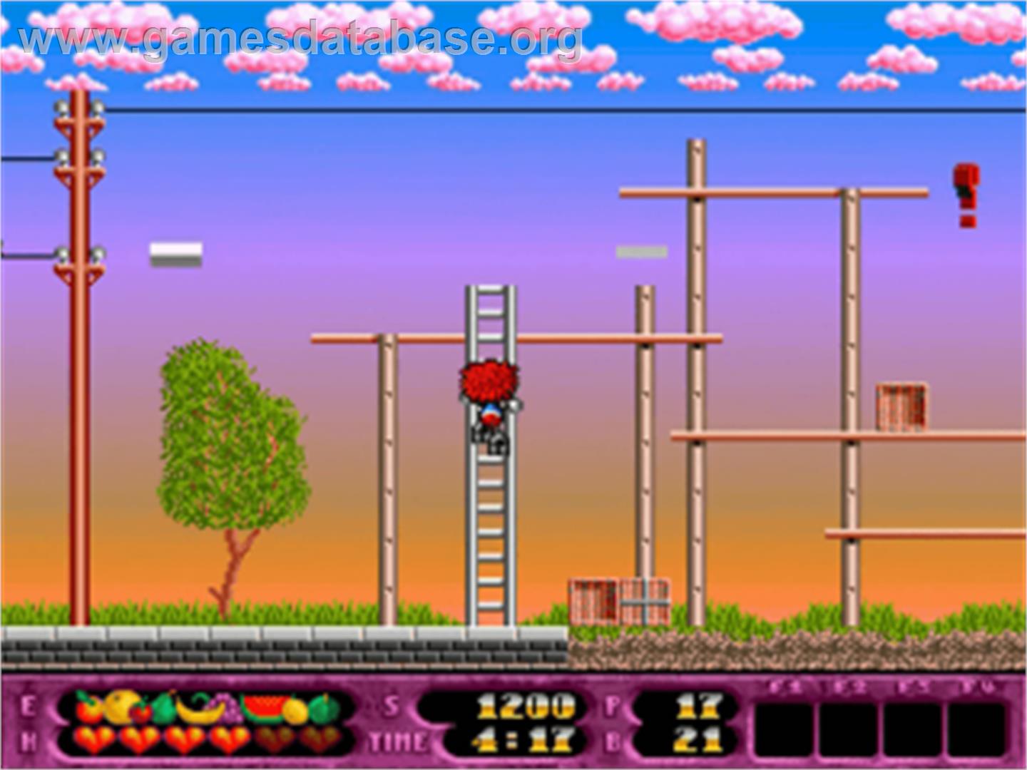 Rolling Ronny - Commodore Amiga - Artwork - In Game