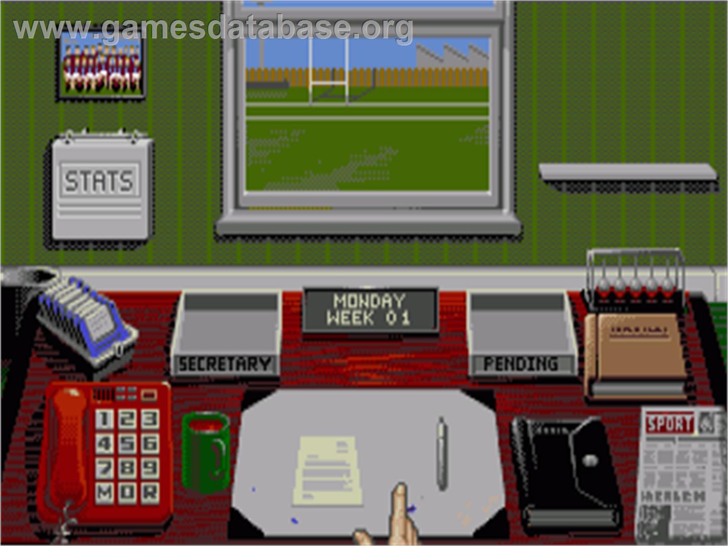 Rugby League Coach - Commodore Amiga - Artwork - In Game