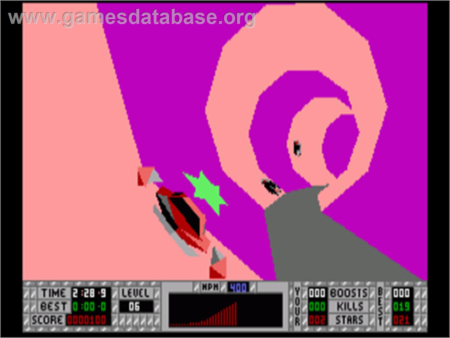 S.T.U.N. Runner - Commodore Amiga - Artwork - In Game