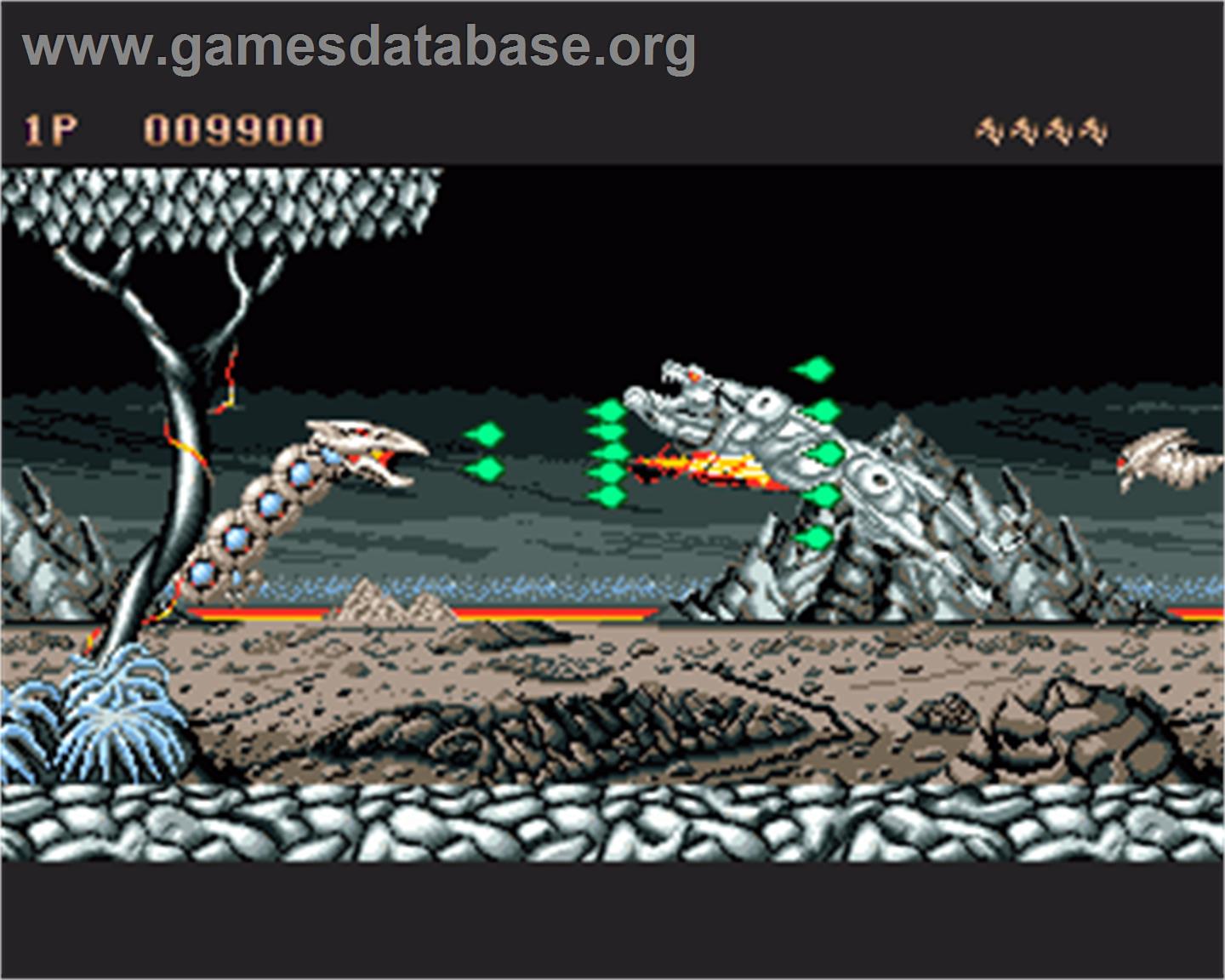 Saint Dragon - Commodore Amiga - Artwork - In Game