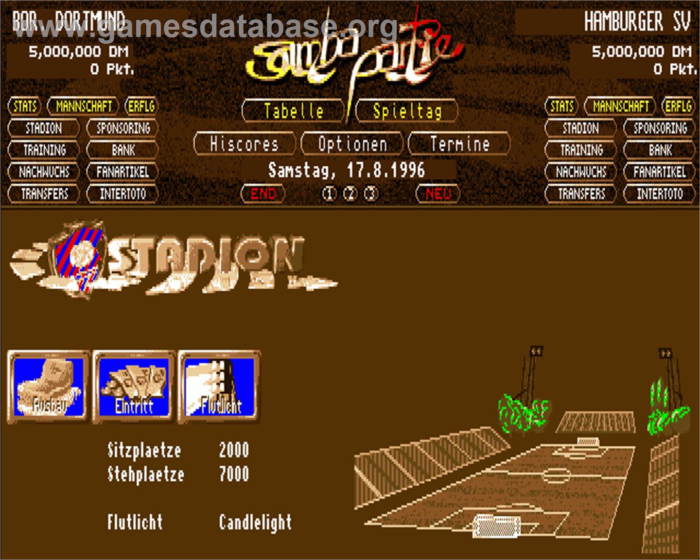 Samba Partie - Commodore Amiga - Artwork - In Game