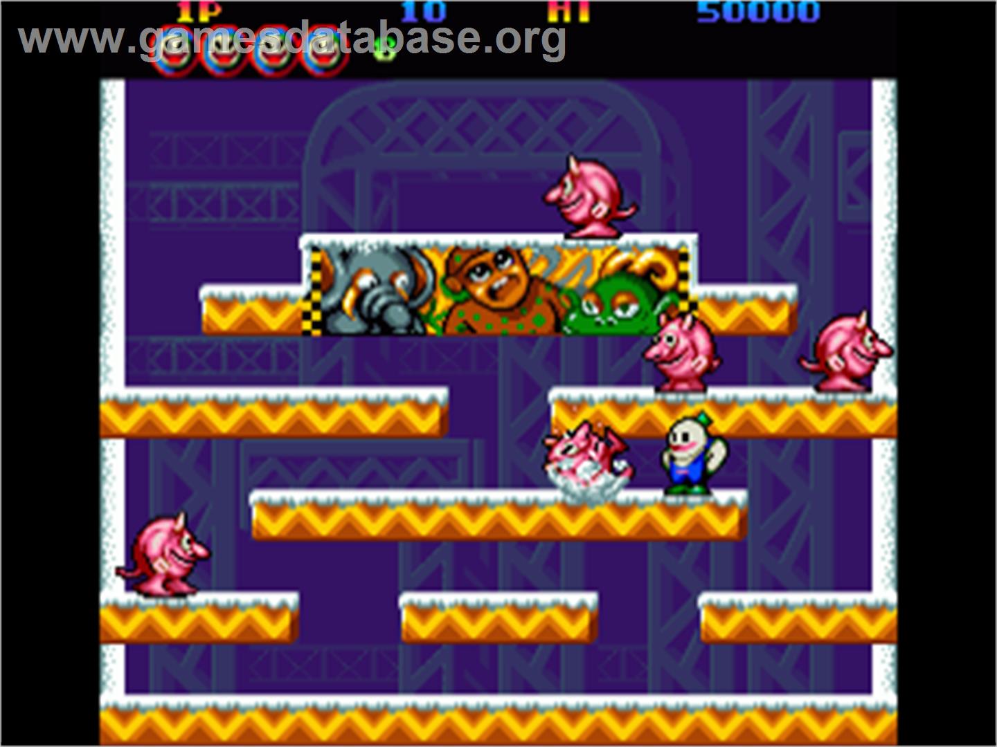 Snow Bros. - Commodore Amiga - Artwork - In Game