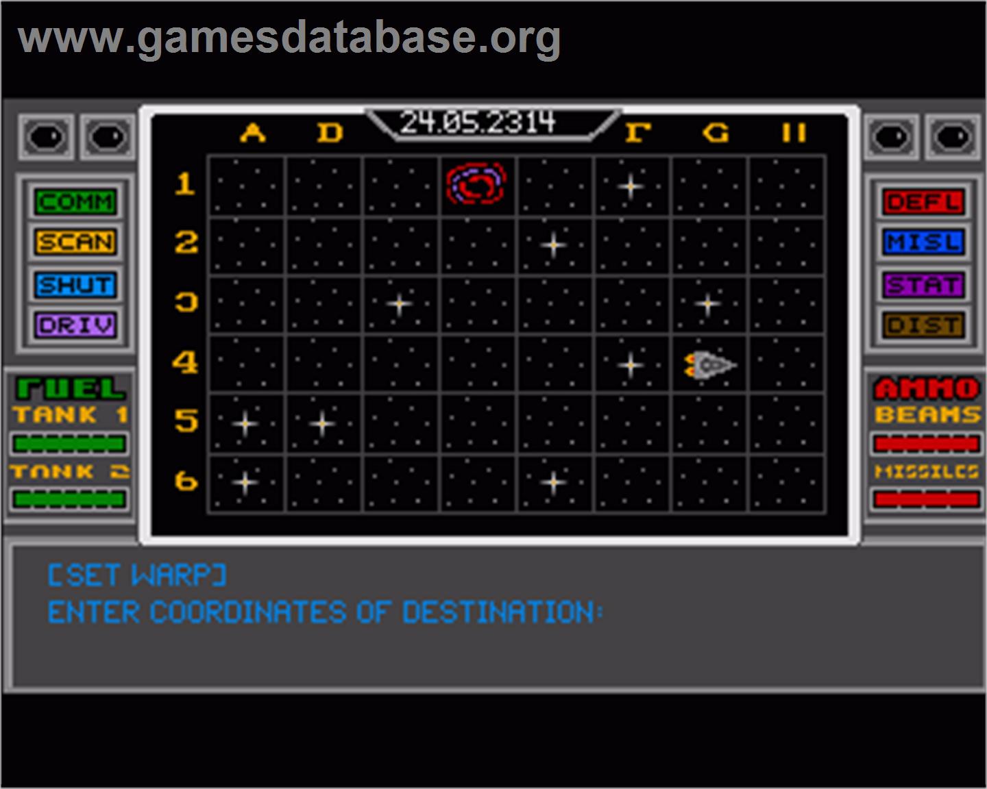 Space Conquest: A Galactic Odyssey - Commodore Amiga - Artwork - In Game