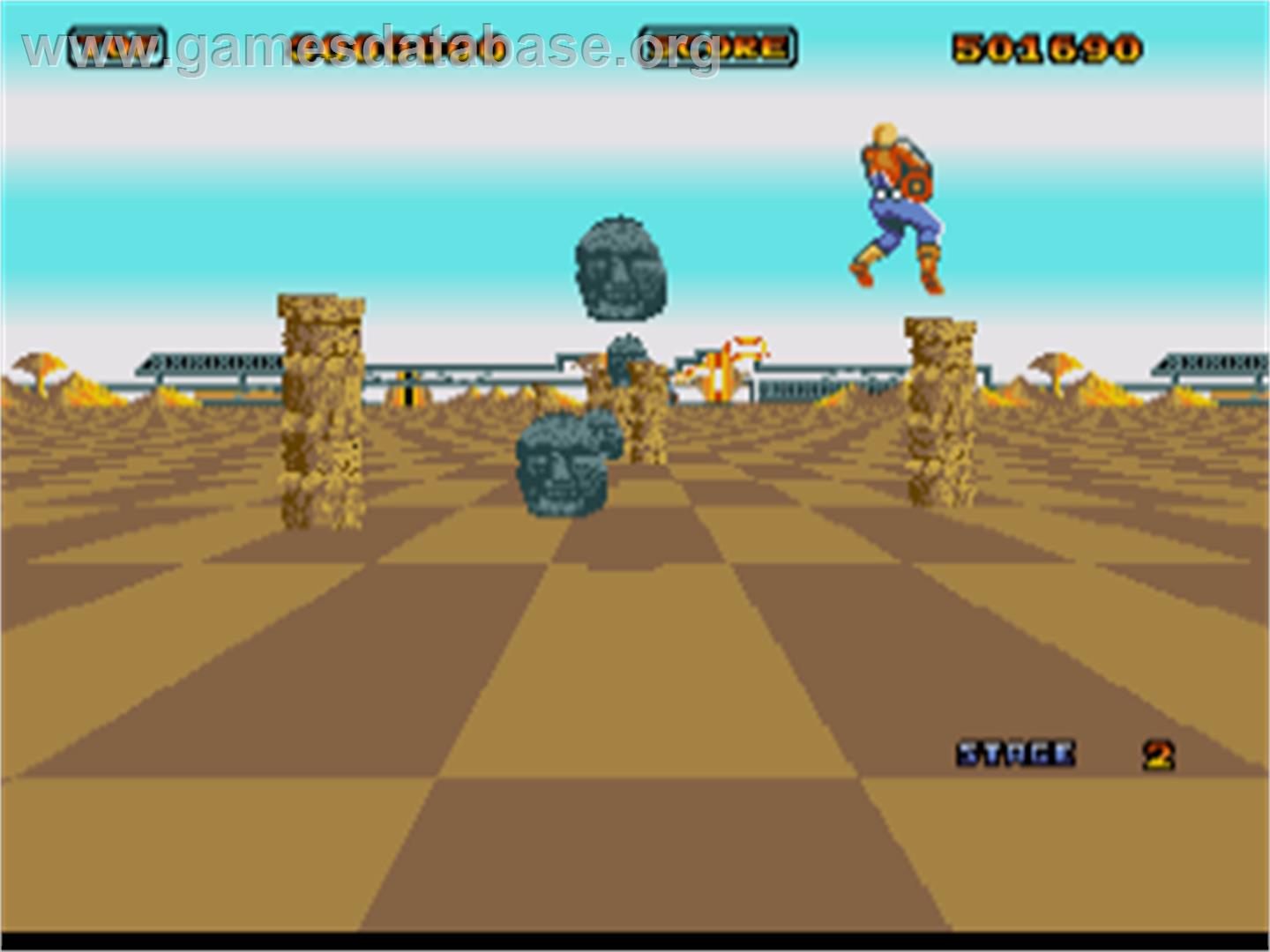 Space Harrier - Commodore Amiga - Artwork - In Game
