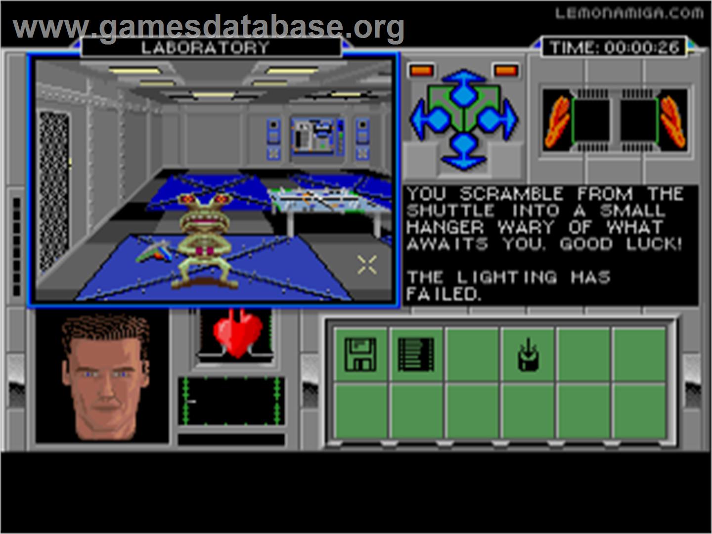 Spacewrecked: 14 Billion Light Years From Earth - Commodore Amiga - Artwork - In Game