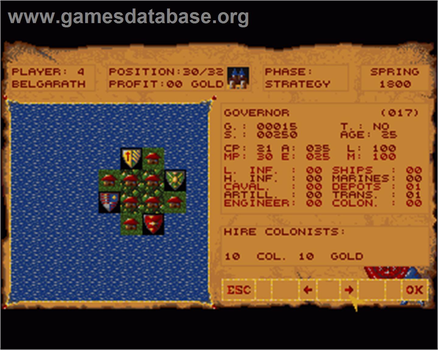 Spoils of War - Commodore Amiga - Artwork - In Game