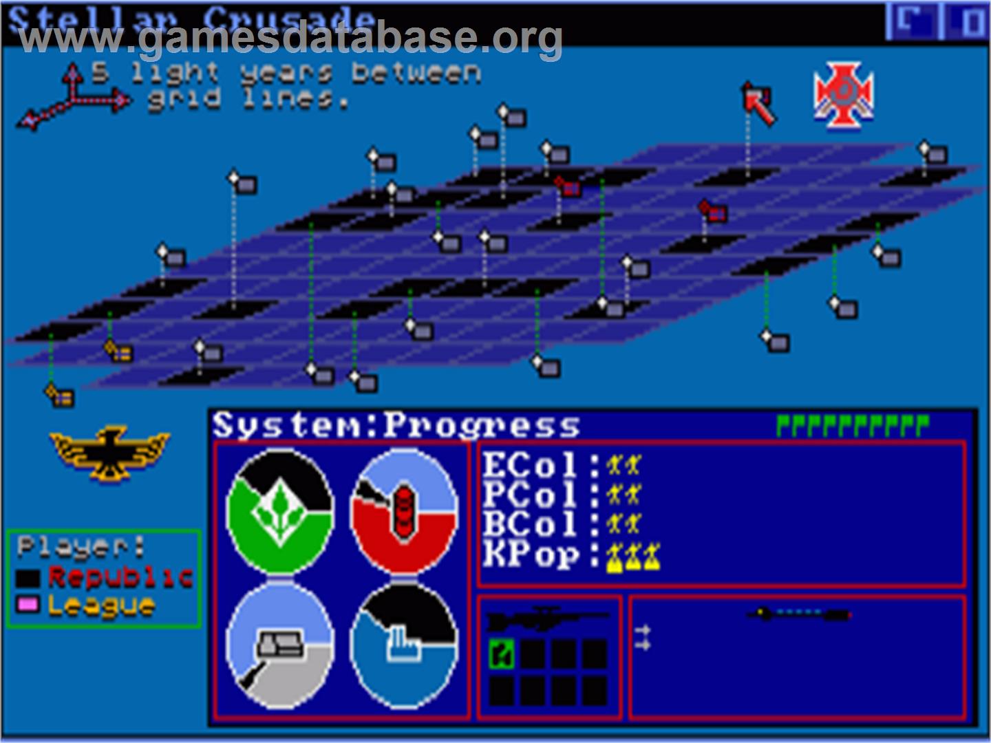 Stellar Crusade - Commodore Amiga - Artwork - In Game