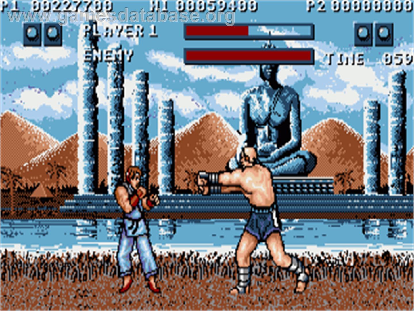 Street Fighter - Commodore Amiga - Artwork - In Game