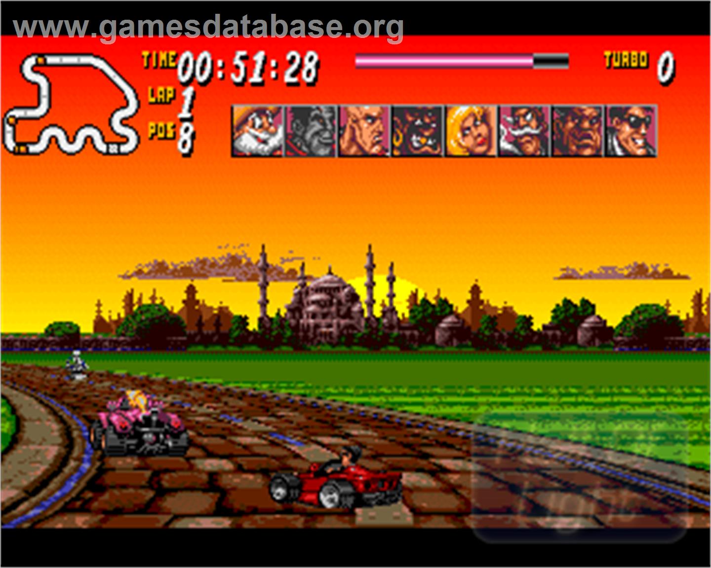 Street Racer - Commodore Amiga - Artwork - In Game