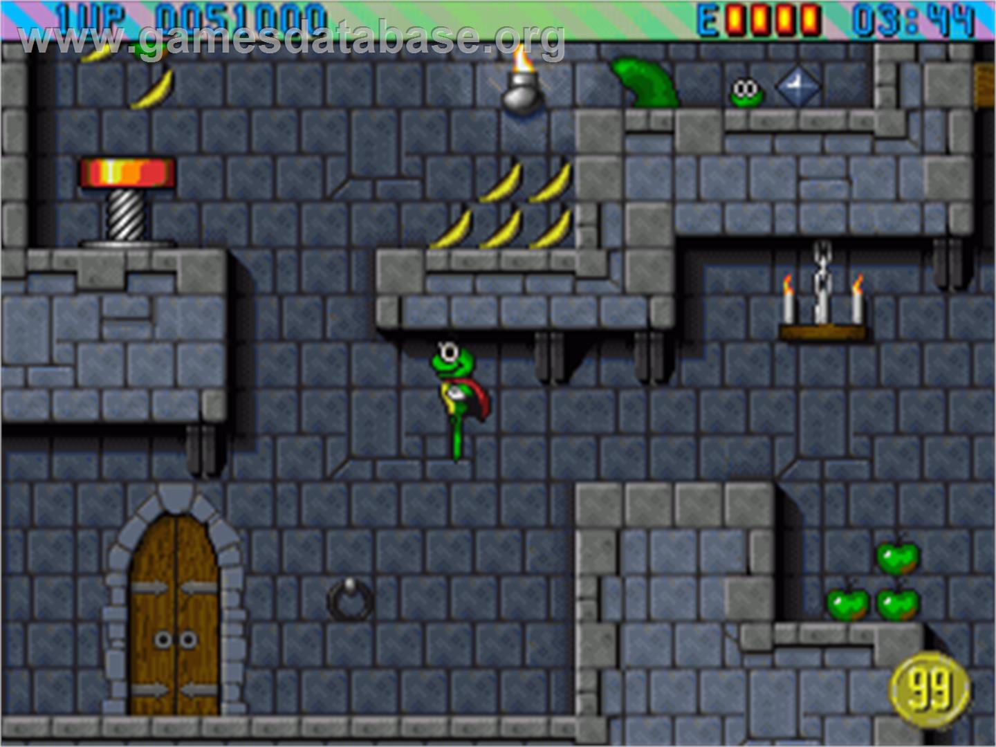 Super Frog - Commodore Amiga - Artwork - In Game