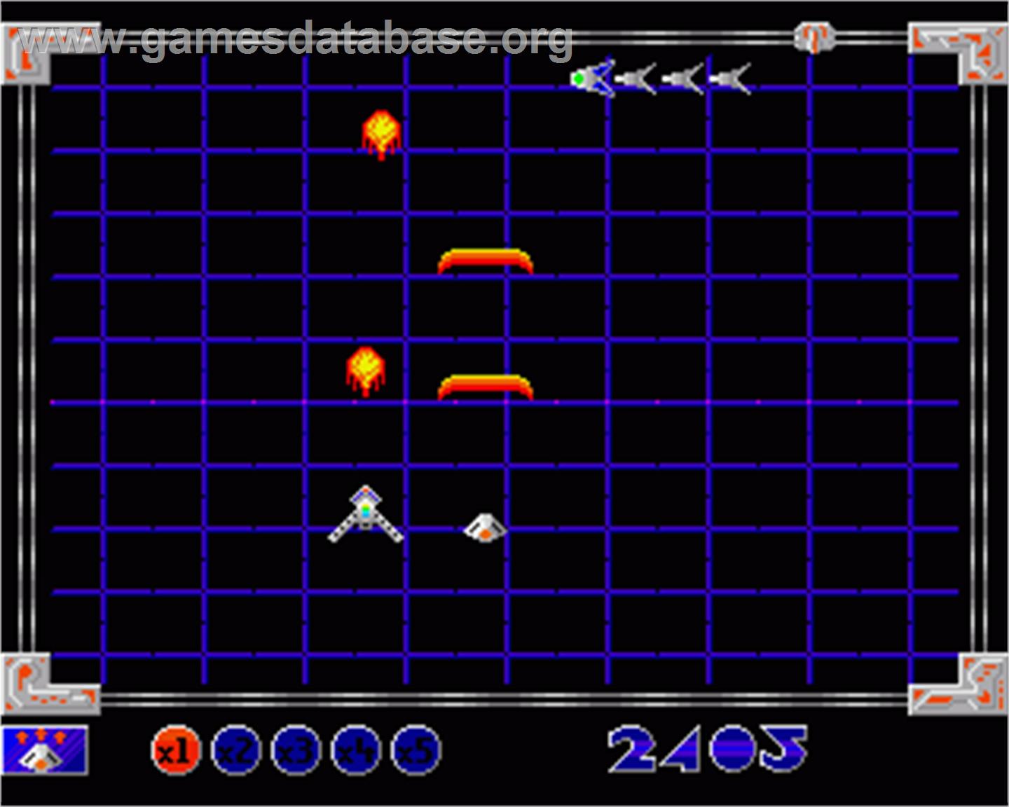 Super Grid Runner - Commodore Amiga - Artwork - In Game