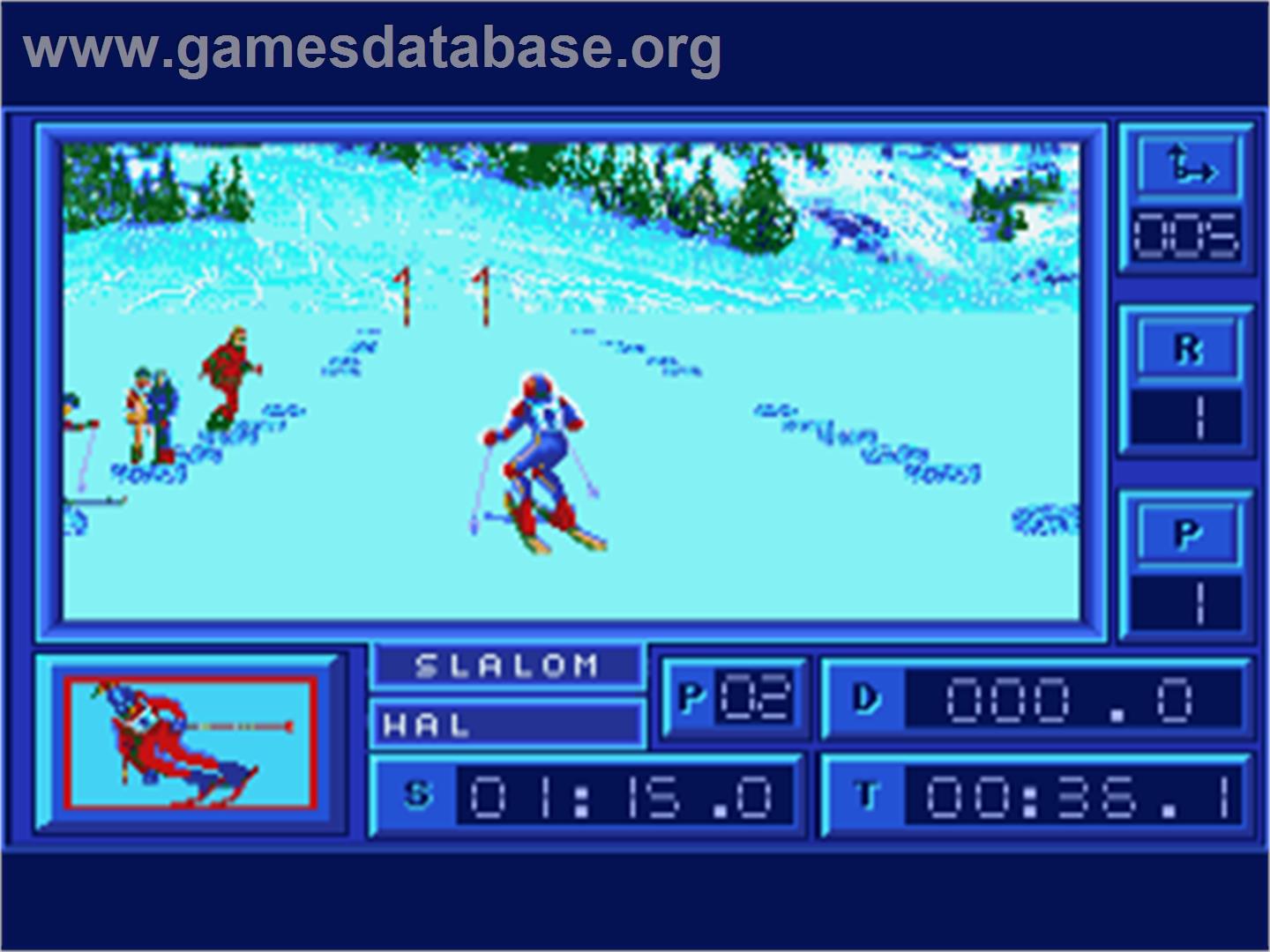 Super Ski - Commodore Amiga - Artwork - In Game